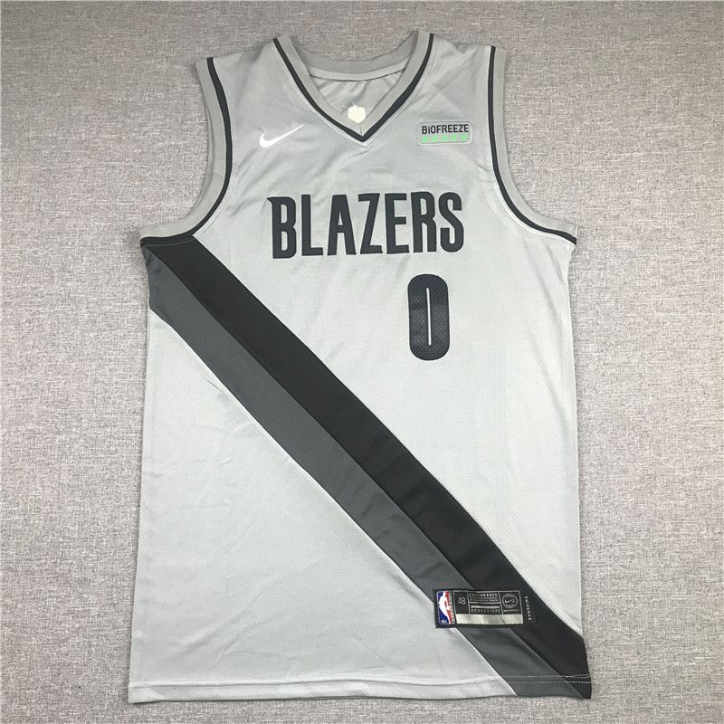 Men Portland Trail Blazers #3 Mccollum Grey 2021 Nike Game NBA Jerseys